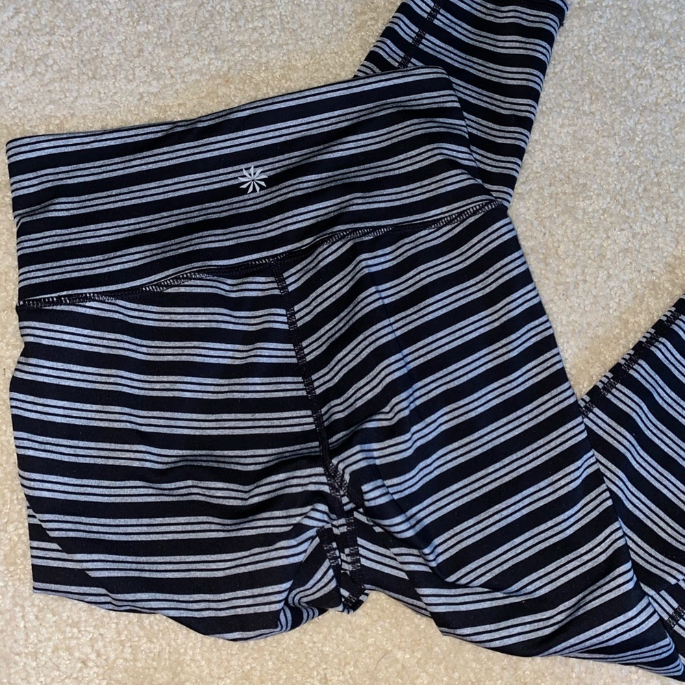 athleta striped leggings :)